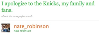 Illustration for article titled Nate Robinson Arrested, Trial By Twitter